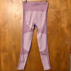 Fitted Workout Pants Purple Size Small